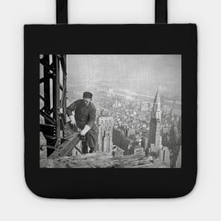 Empire State Steelworker, 1936. Vintage Photo Tote