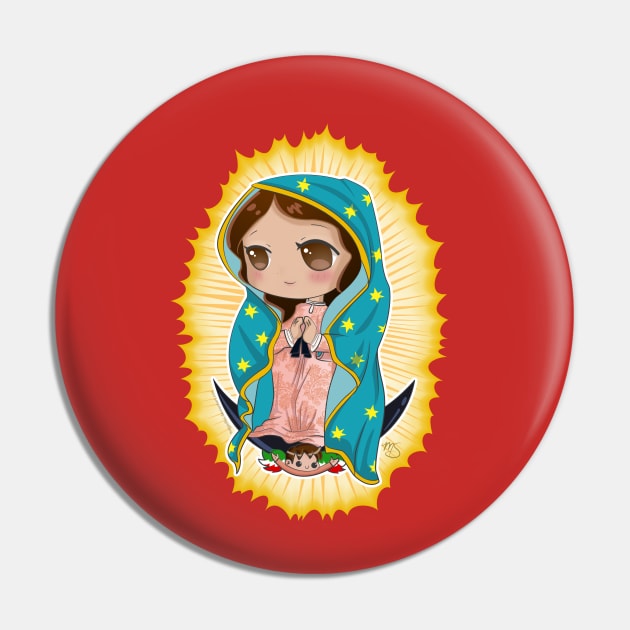 Our Lady Of Guadalupe - Chibi Pin by Megasha