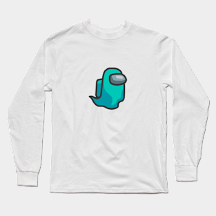 Among Us Cyan Long Sleeve T Shirts Teepublic