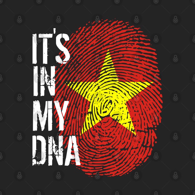 Vietnam Flag Fingerprint My Story DNA Vietnamese by Your Culture & Merch