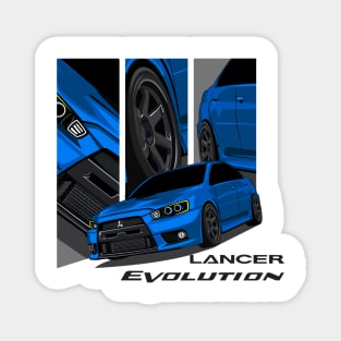 JDM Mitsubishi Evolution X Automotive T-Shirt Magnet