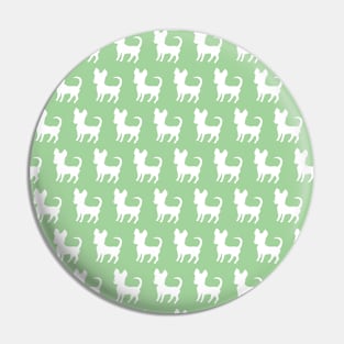 Chihuahua silhouette print (large) green Pin