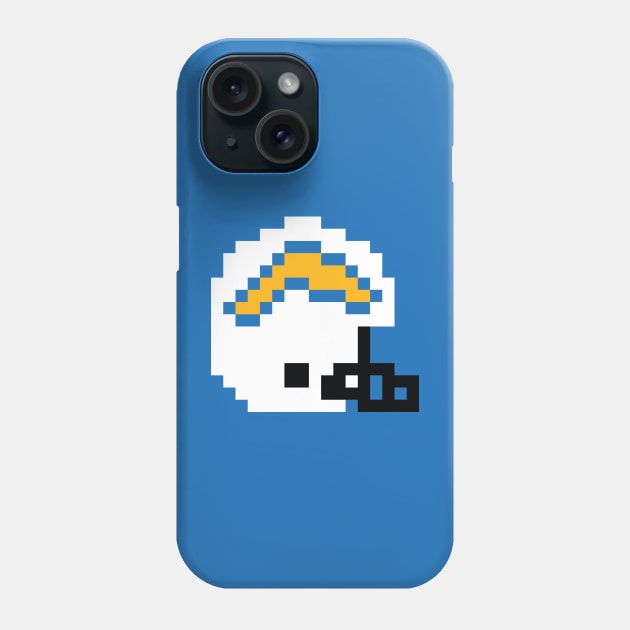 8 Bit Los Angeles Chargers Helmet Phone Case by N8I