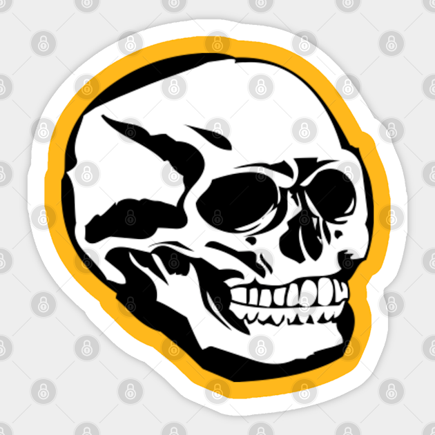 Alas Poor Yorick I knew him well Skull Sticker TeePublic