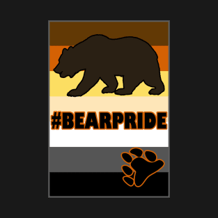 #bearpride (Bear on Flag) T-Shirt