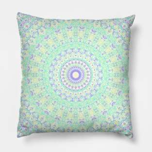 Trippy Boho Hippie Mandala Pillow