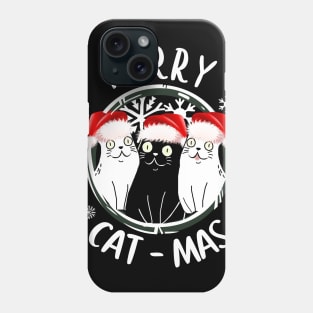 Merry Catmas Funny Cats Christmas Gift Phone Case