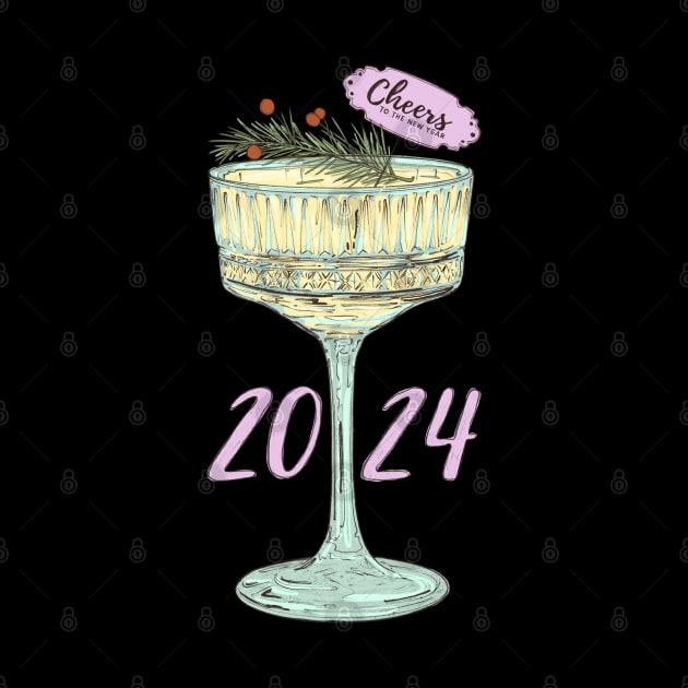 Cheers To The New Year 2024 by Mary Rose 73744