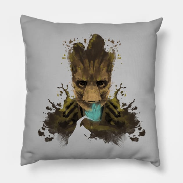 Groot Ink Pillow by 2mz