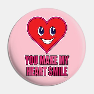 Heart Smile Pin