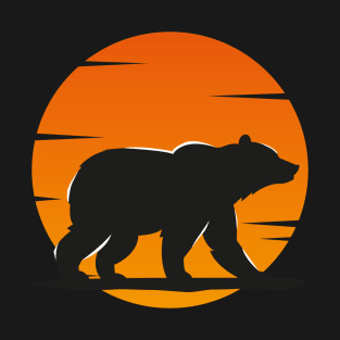 black bear red sun T-Shirt