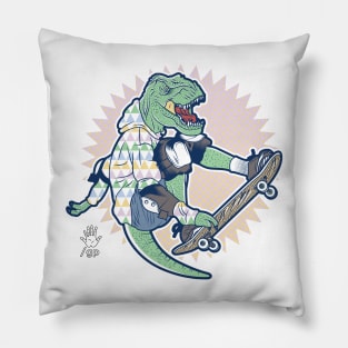 SKATEASAURUS REX Pillow