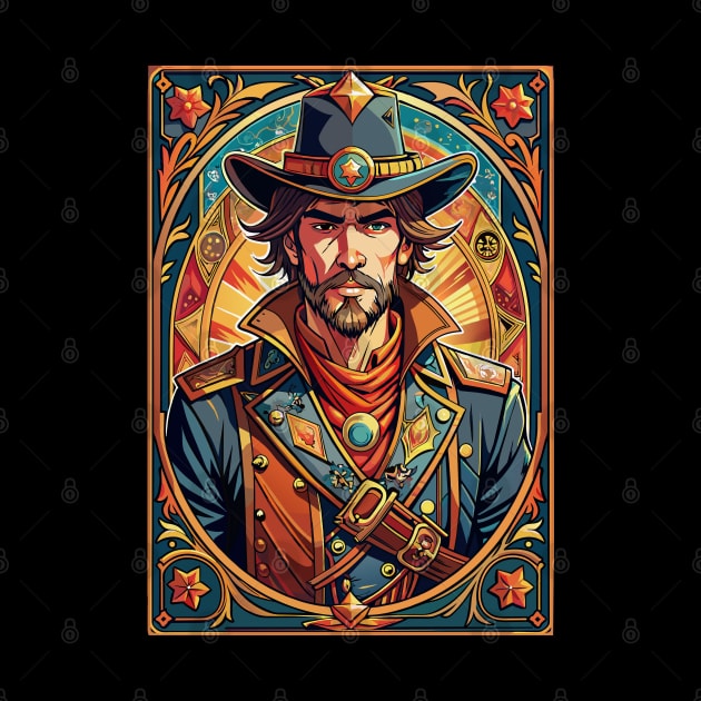 Cowboy tarot card by onemoremask