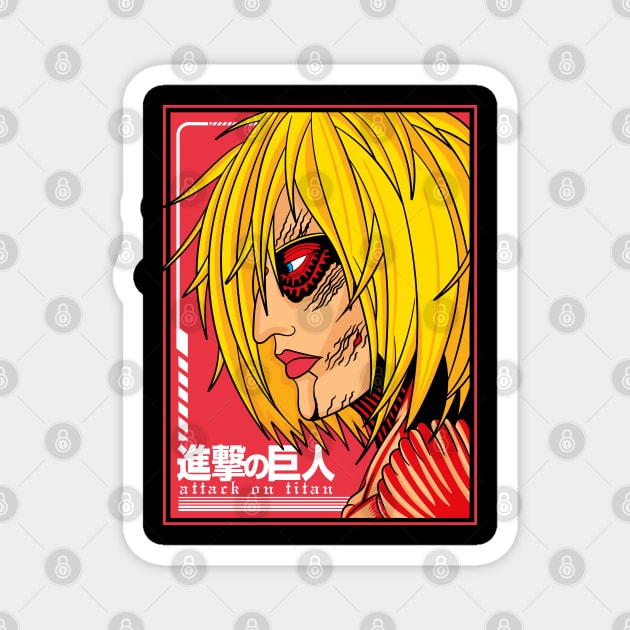 Attack on Titan Female Titan Transformation Magnet by Otaku Vibes