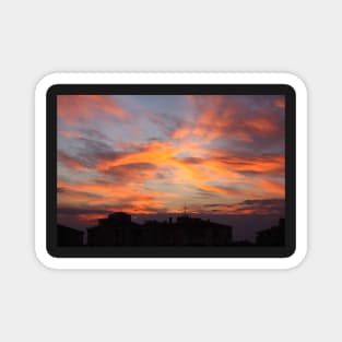 City Sunset Photography Magnet