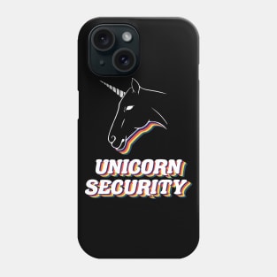 unicorn security funny unicorn bouncer, Phone Case