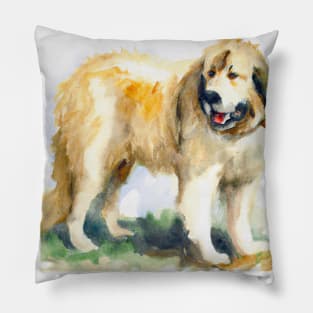 Anatolian Shepherd Watercolor - Dog Lover Gifts Pillow