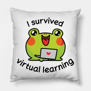 I survived virtual learning Pillow