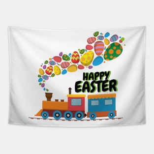 Train Easter Eggs For Boys Tapestry