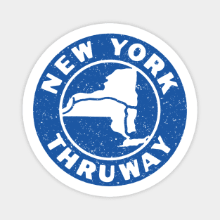 New York State Thruway Vintage 1960 Logo Distressed Magnet