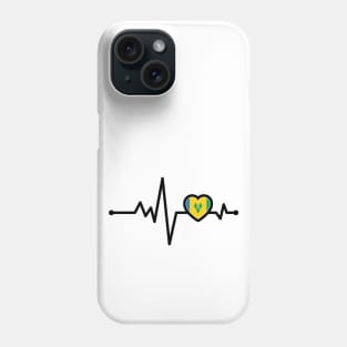 St Vincent and the Grenadines Heart Monitor Phone Case