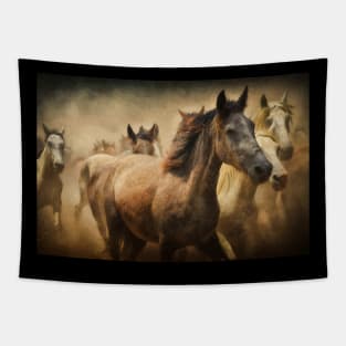 Wild Horses Tapestry