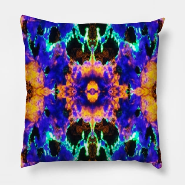 Blue Vibration Pillow by asaiphoto