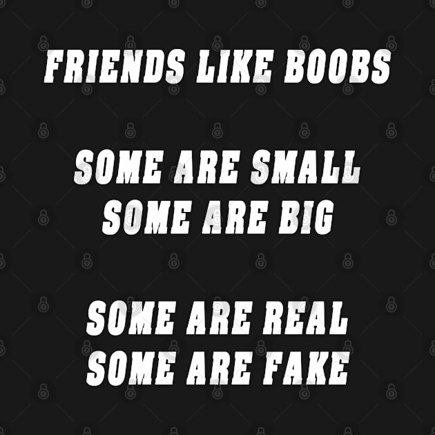 Friends Like Boobs Gift T Shirt by gdimido