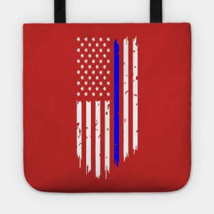 Thin blue line Tote