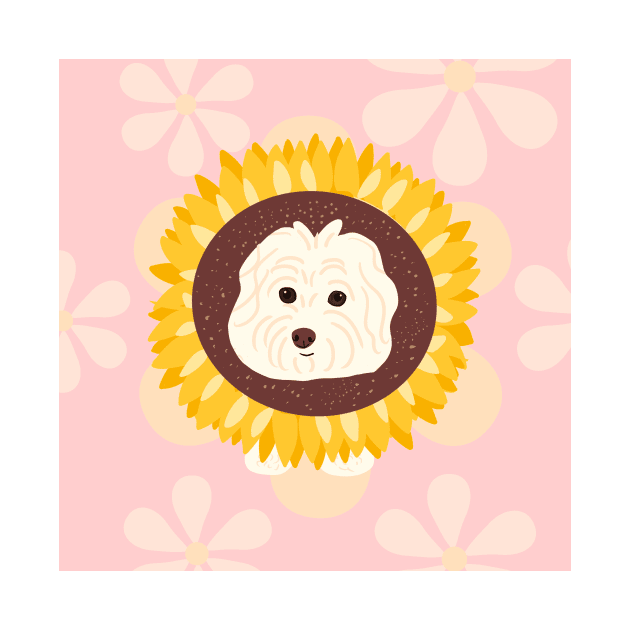 Sunflower Maltipoo by PatternbyNOK