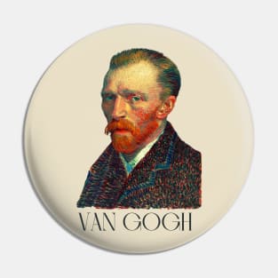 Van Gogh Portrait Pin