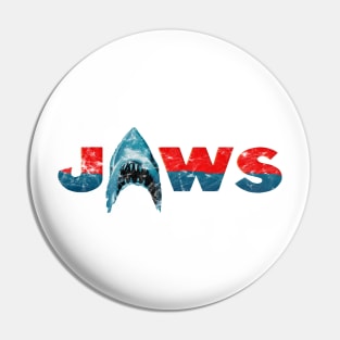 Jaws Icon Distressed Pin