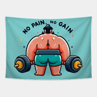 No Pain, No Gain: Bodybuilder's Motivation (3) Tapestry