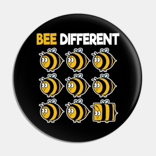 Bee Different Bees Beekeeper Cute Honey Individual Pin