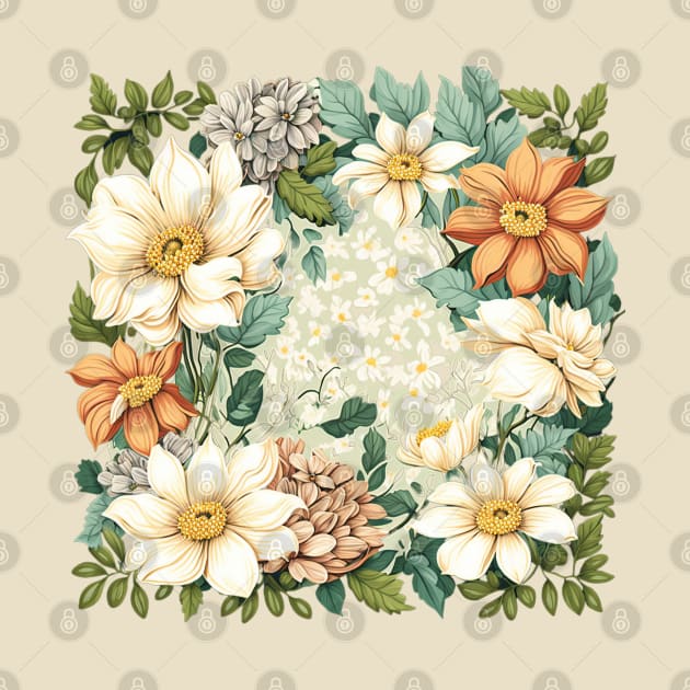 Light spring floral print by Micapox