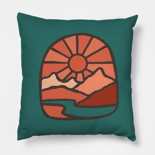 Pink sunrise Pillow