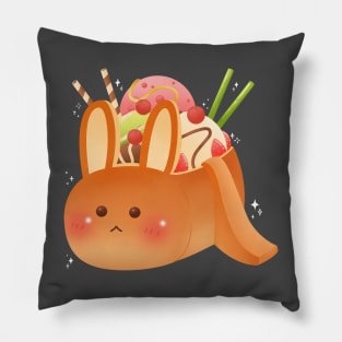 Bunny Toast Ice Cream Dessert Anxietea Pillow