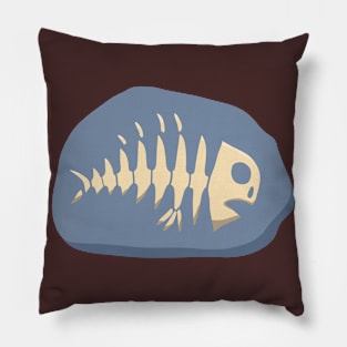 Fish fossil Pillow