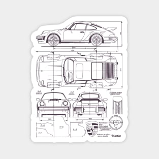 930 Blueprint Magnet