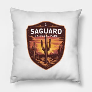 Majestic Night in Saguaro National Park Pillow