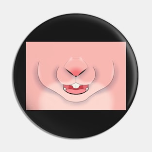 Sugar Pink Bunny Face Pin