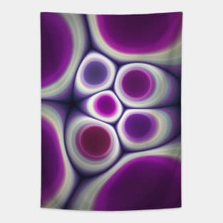 Violet & Purple Shell Rock. Abstract Digital Artwork Tapestry