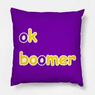 ok boomer: Intersex Pride Pillow