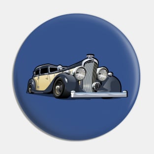 Cartoon retro car Pin