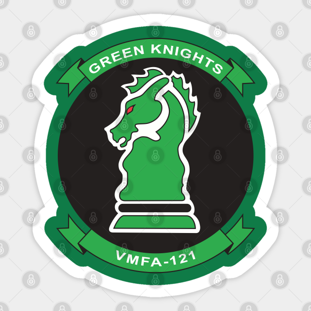 VMFA-121 Green Knights - USMC - Vmfa 121 Green Knights Usmc - Sticker