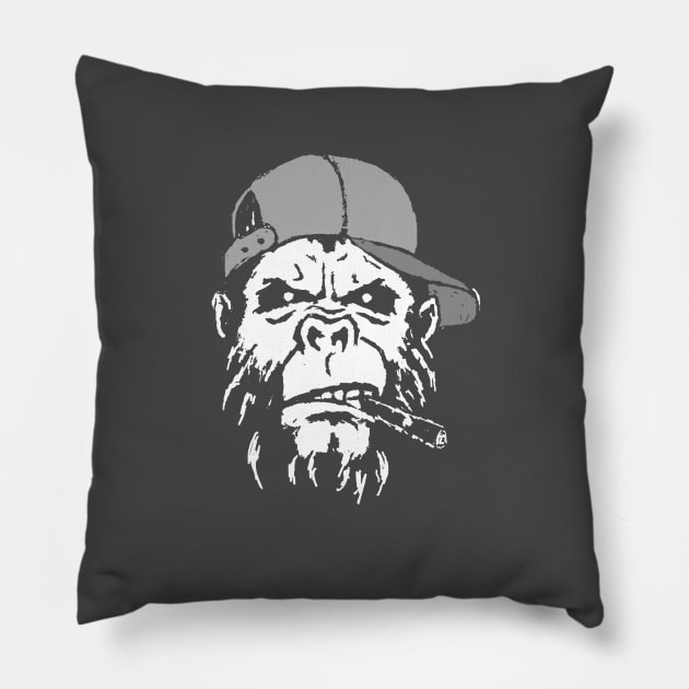 demons, monsters, movies, fear, venom, gorilla Pillow by Ziper333333