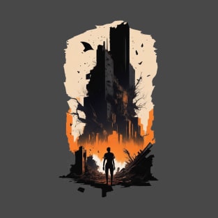 Enigmatic Zombies City art T-Shirt