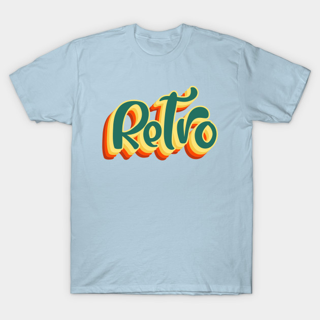 Discover Retro Tropical Sunset Aesthetic Typography - Retro - T-Shirt