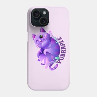 Purrrple fantasy cat Phone Case