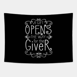 'A Gift Opens The Way' Food and Water Relief Shirt Tapestry